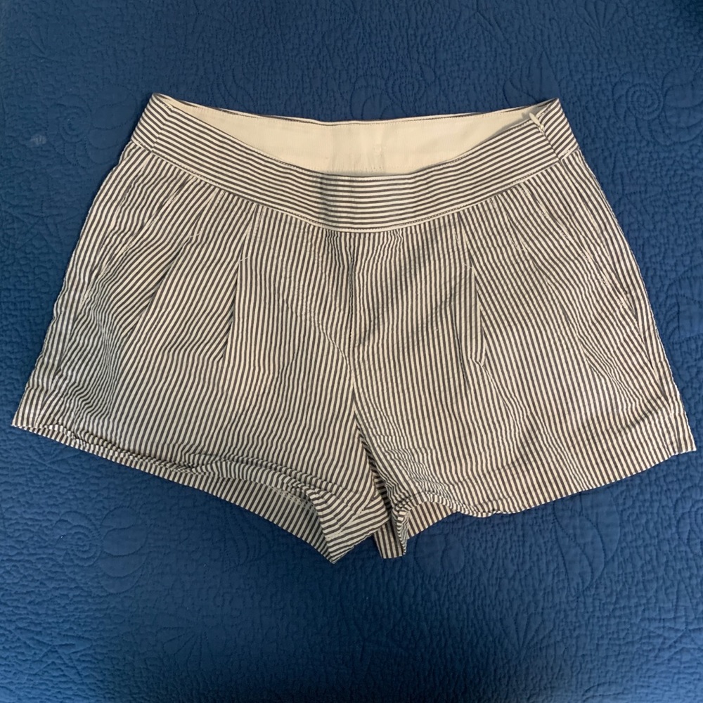 Preppy pinstripe shorts